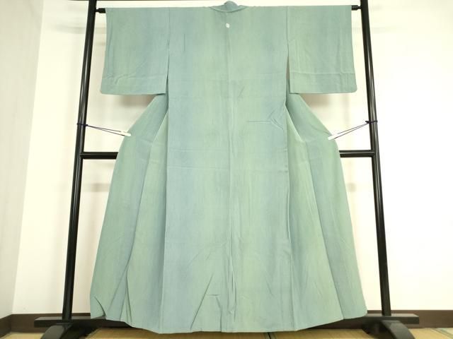 網目文様の夏物単衣小紋　薄物 正絹　美品！上品！ 希少なふくよかサイズ ☆2025年夏物新作☆ 東レシルック 縞紗小紋 kifkif 「千鳥
