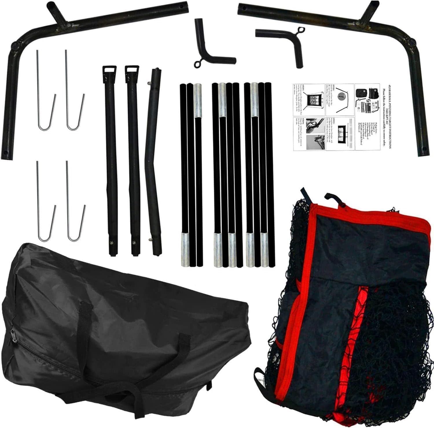 数量 野球練習ネット1.2mx1.2m FLITURE 9つポケット投球ネット自宅 屋外 ストラックアウト バッティングネット ピッチングターゲット キャリーバッグ付き 簡単組立 防水 二重構造ネット