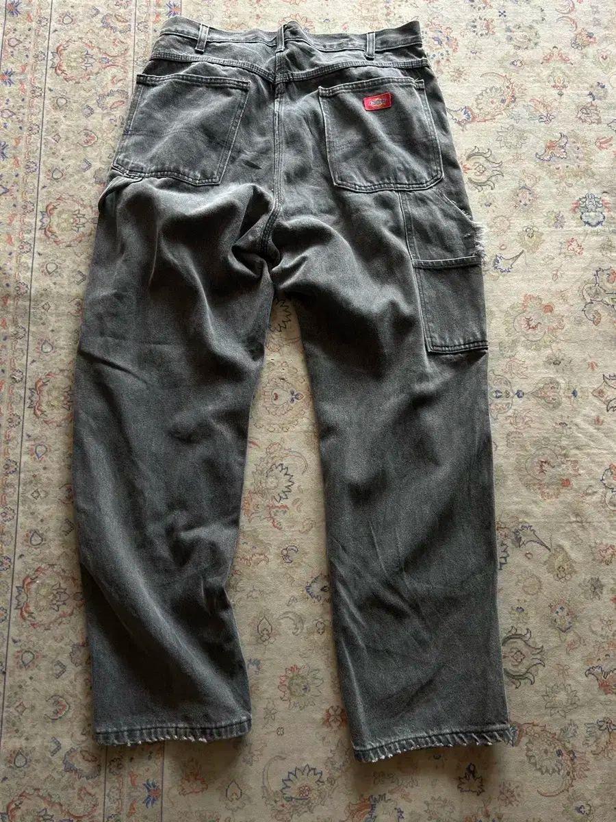 90s DICKIES ディッキーズ ブラックカーペンターパンツ 36in