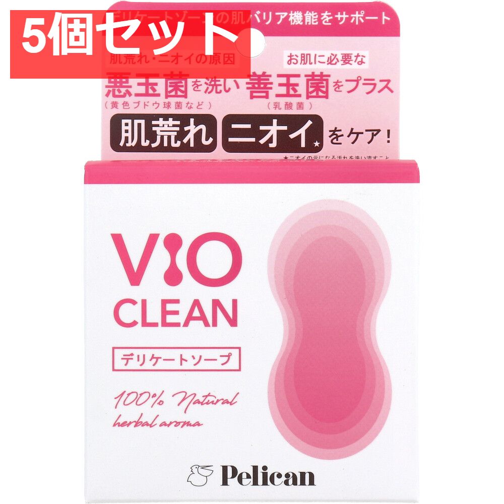 デリケートソープ VIO CLEAN ナチュラルハーブの香り 105g 5個セット まとめ売り