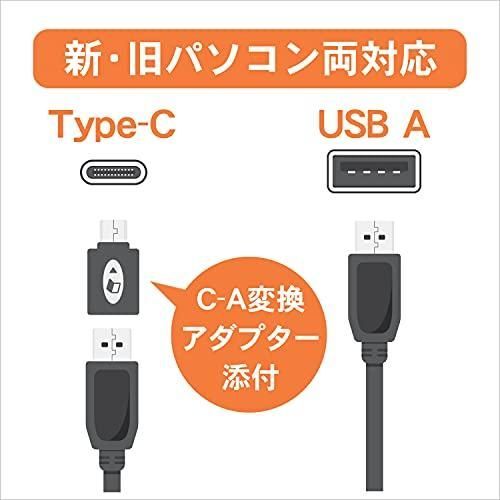 I-O DATA ポータブルDVDドライブ 保存ソフト付き Type-C|USB A搭載 Win|Mac両対応 バスパワー ホワイト DVRP-