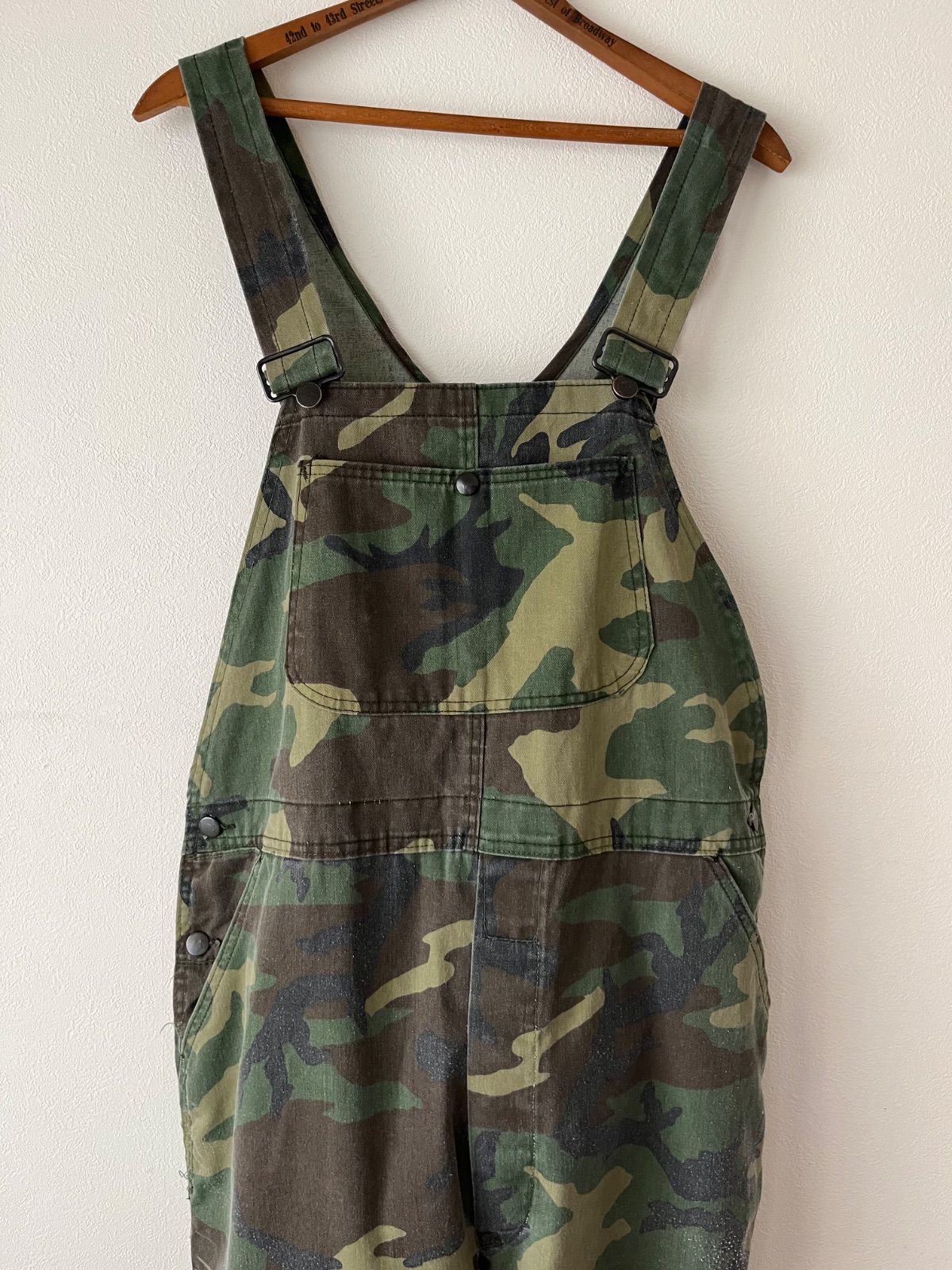 USA製 迷彩オーバーオール 80s LIBERTY 迷彩 ダブルニー