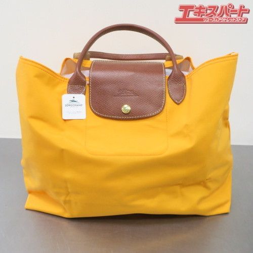 未使用品 LONGCHAMP ロンシャン プリアージュ オープンタイプ トートバッグ ファスナーなし オレンジ - メルカリ