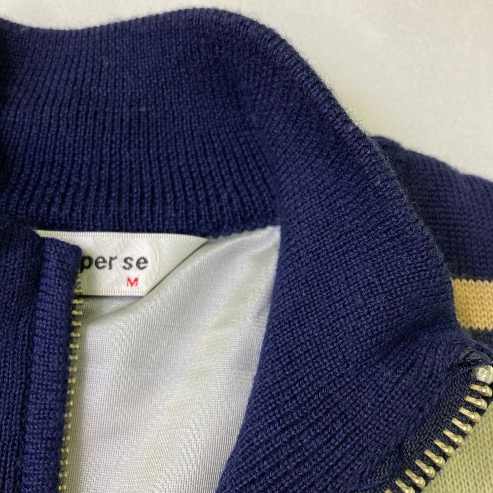 and per se アンパシィ メンズ ニット ジャケット 裏地付 ブルゾン 20