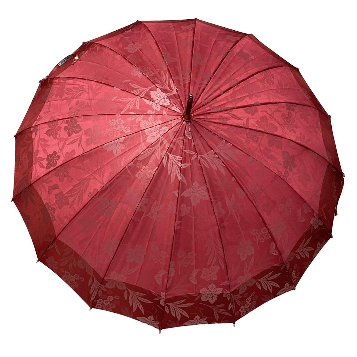 前原光榮商店 MAEHARA マエハラコウエイショウテン 傘 - レッド×アイボリー 花柄 タッセル