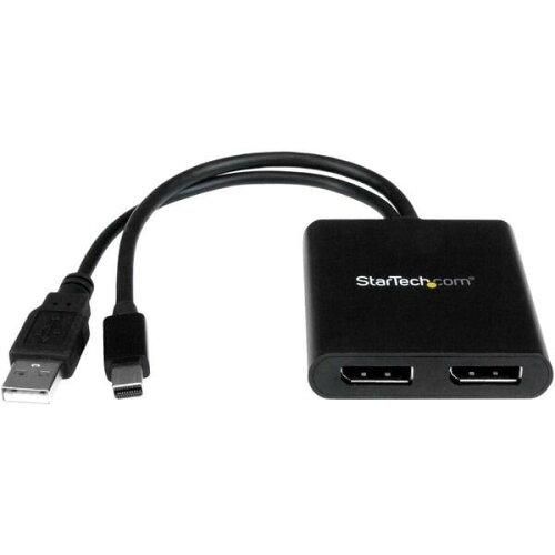 2営業日で発送 スターテック 2ポートMSTハブ MINI DISPLAYPORT-2X DSIPLAYPORT マルチモニタースプリッタ 4K