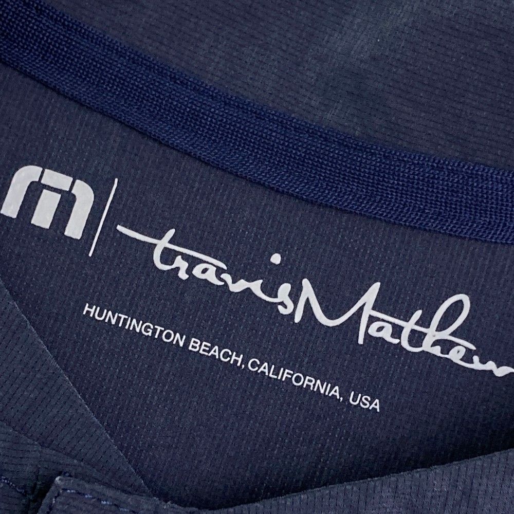 サイズ：M TRAVIS MATHEW トラビスマシュー 2023年 半袖シャツ  ネイビー系 [240101424537] ゴルフウェア メンズ ストスト サイズ：M TRAVIS MATHEW トラビスマシュー 2023年 半袖シャツ