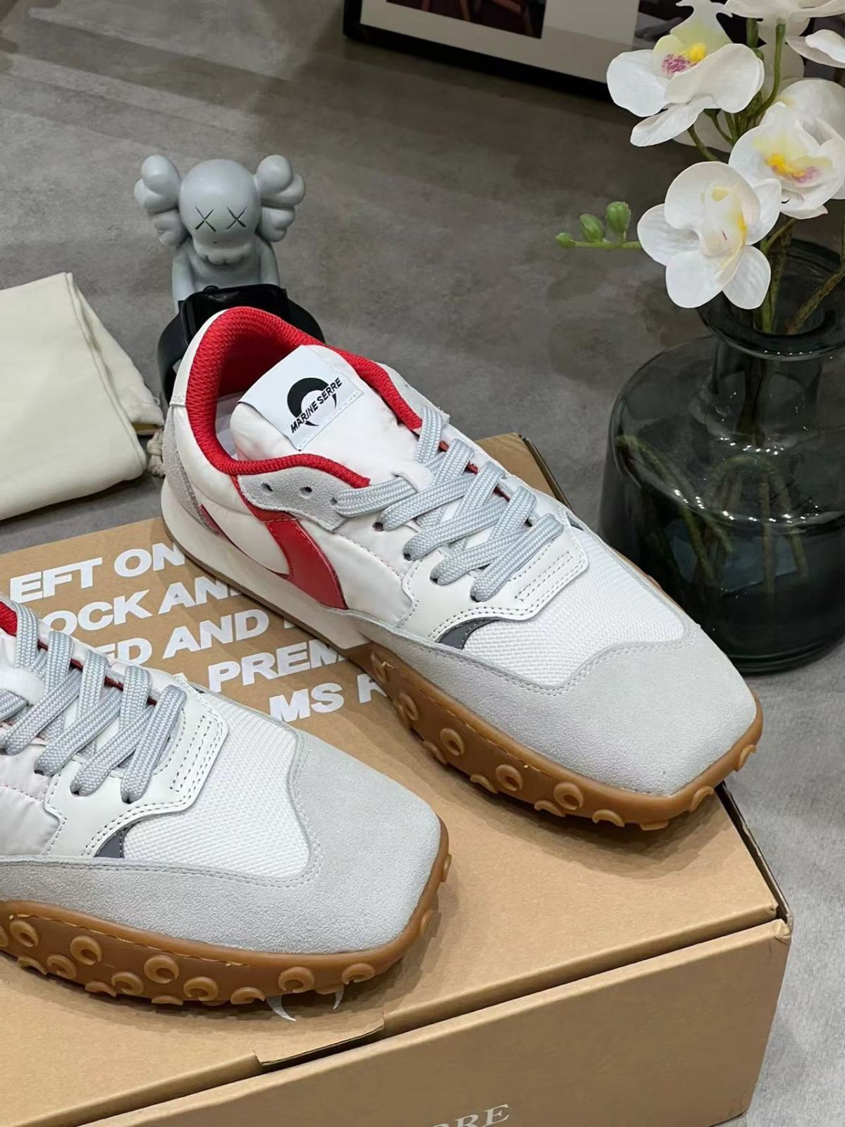 大人気】MARINE SERRE MOONWALK SNEAKER☆マリーンセル ホワイトムーン 
