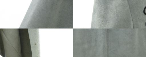 イヴサンローラン YVES SAINT LAURENT 刺しゅう フェイク スエード スカート セットアップ グレー M WWW_PORTODAVIDE_IT