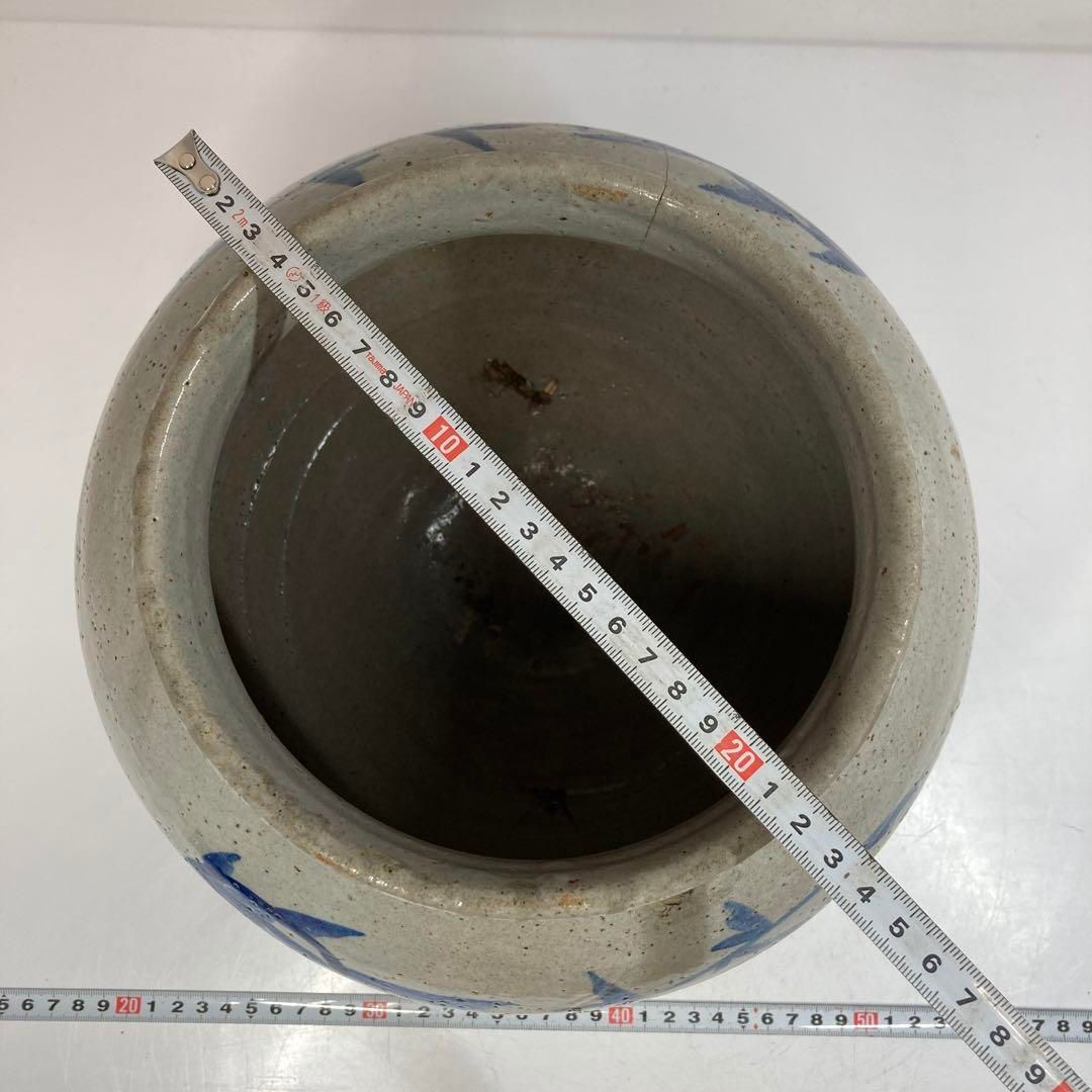 李朝 染付大壺 身幅約26/高さ23㎝ 東Y5-0913② - メルカリ