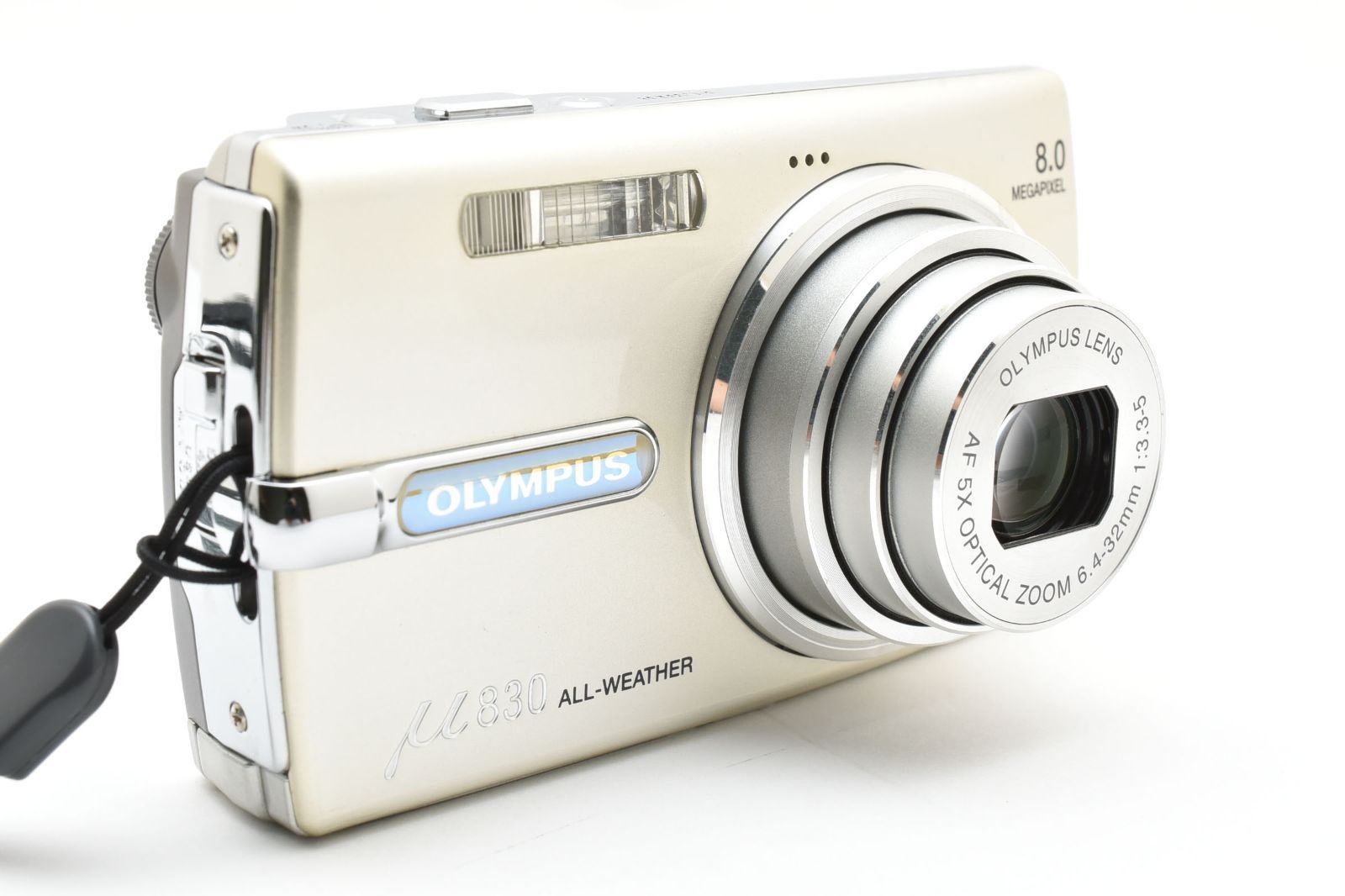 美品 OLYMPUS μ830 シャンパンシルバー オリンパス コンパクト 