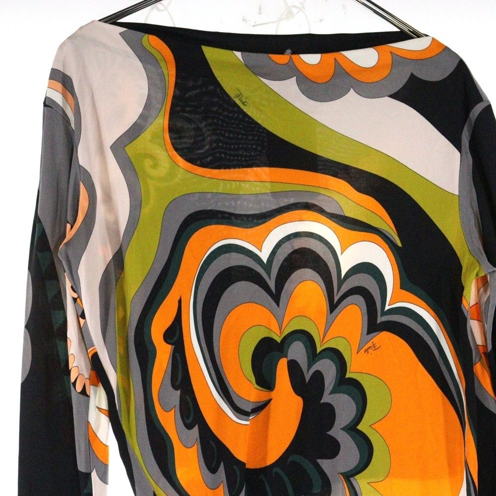 EMILIO PUCCI (エミリオプッチ) 総柄 アシメントリー 長袖