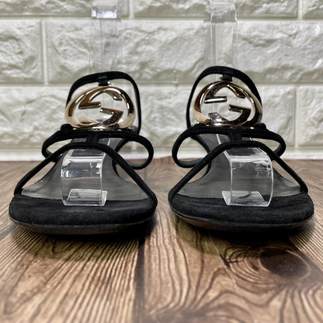 【GUCCI】GGスエードサンダル GUCCI / グッチ インターロッキンングG GGロゴ スエード