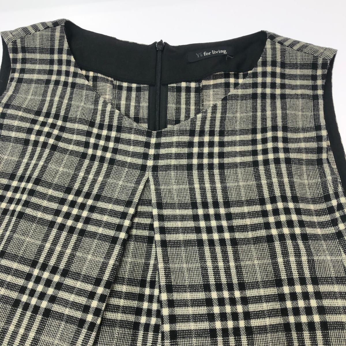 美品 Y's for living ワイズフォーリビング チェック柄