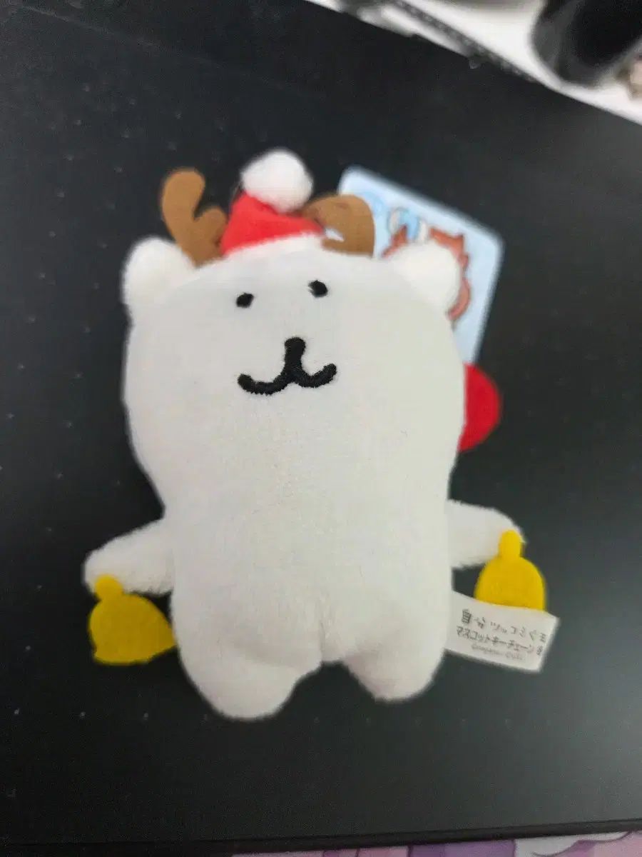 自分ツッコミくま マスコットキーチェーン 冬 全力でジングルベル 自分