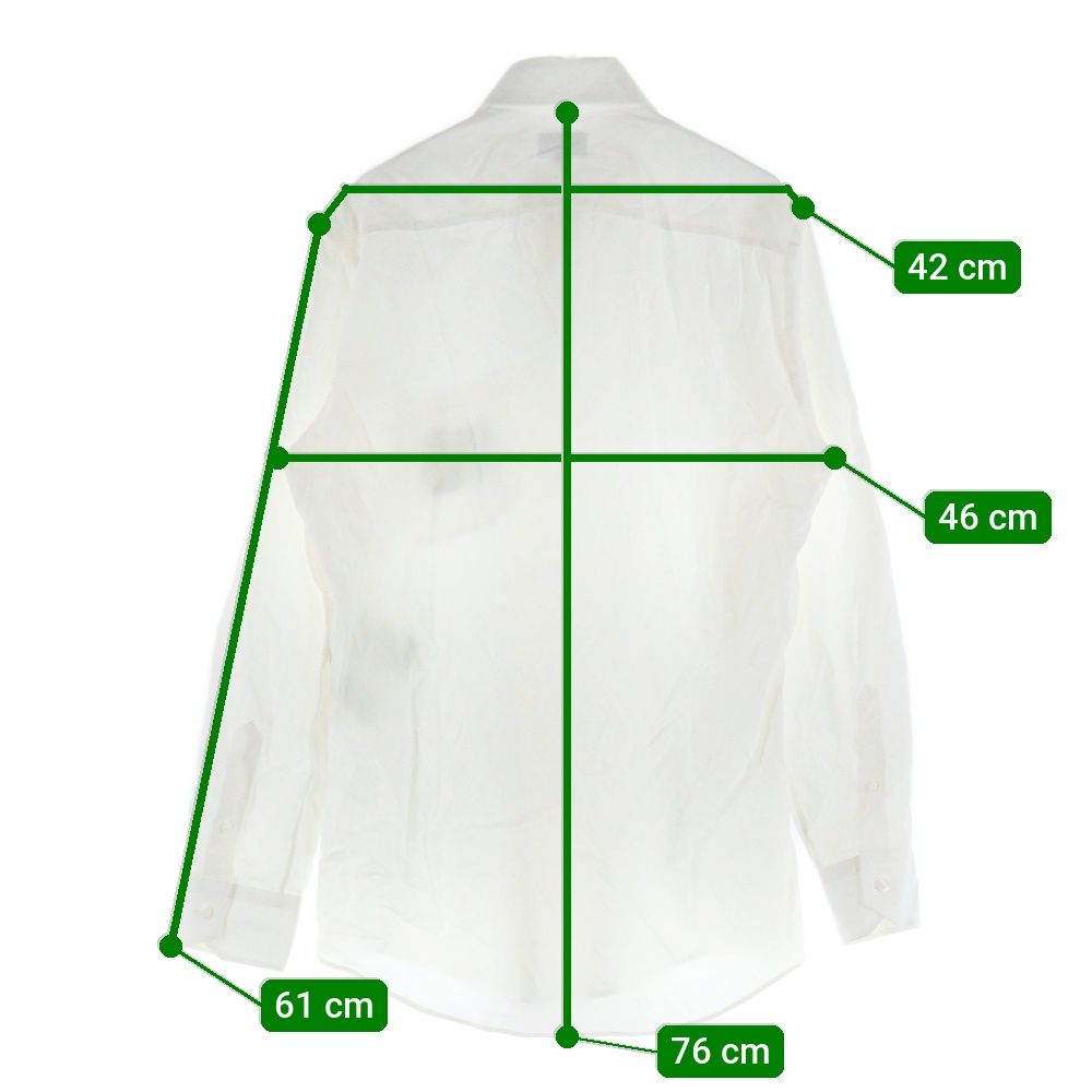 FENDI (フェンディ) デニムロゴ刺繍 長袖オックス フォードシャツ  