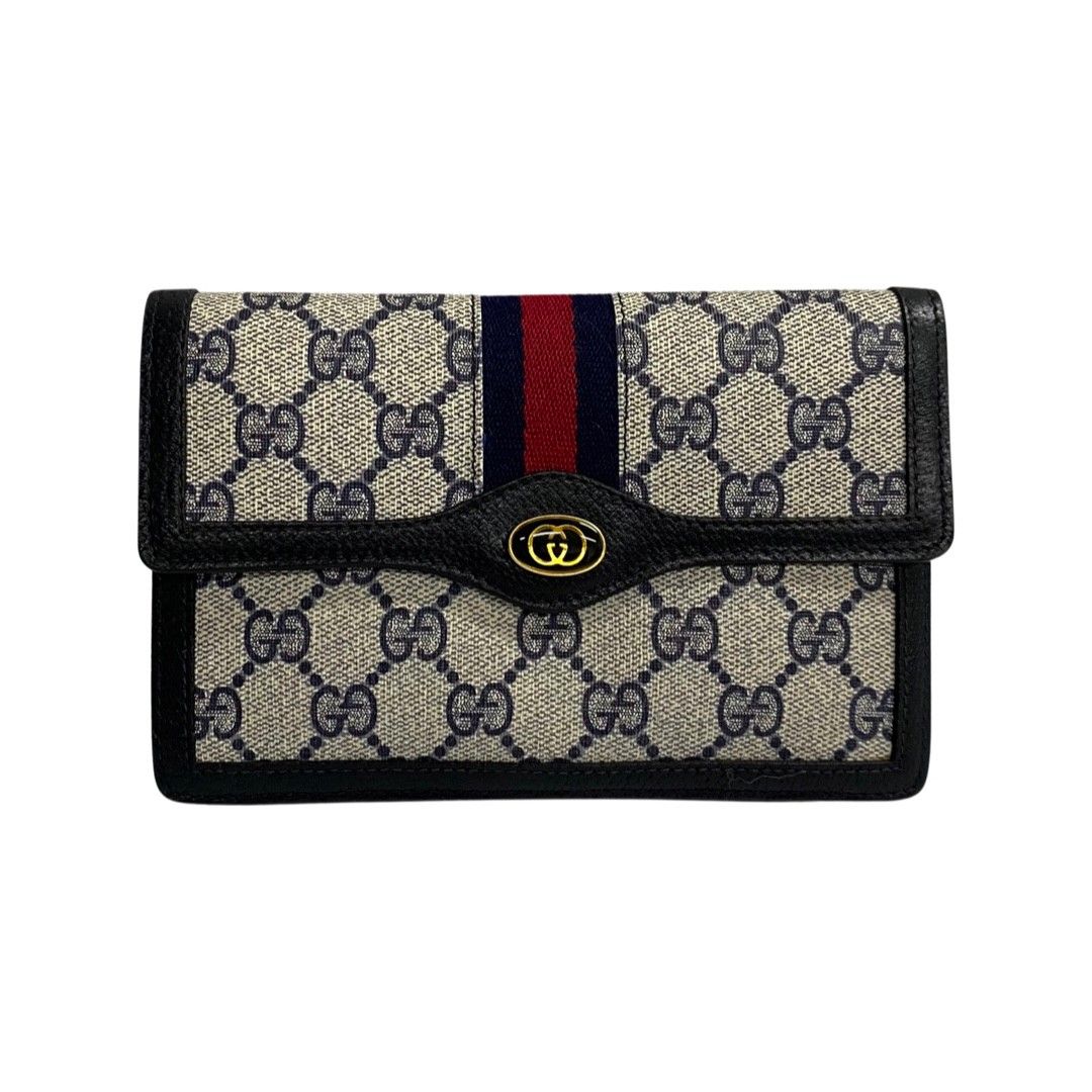 極 美品 GUCCI グッチ オールドグッチ ヴィンテージ シェリーライン GG