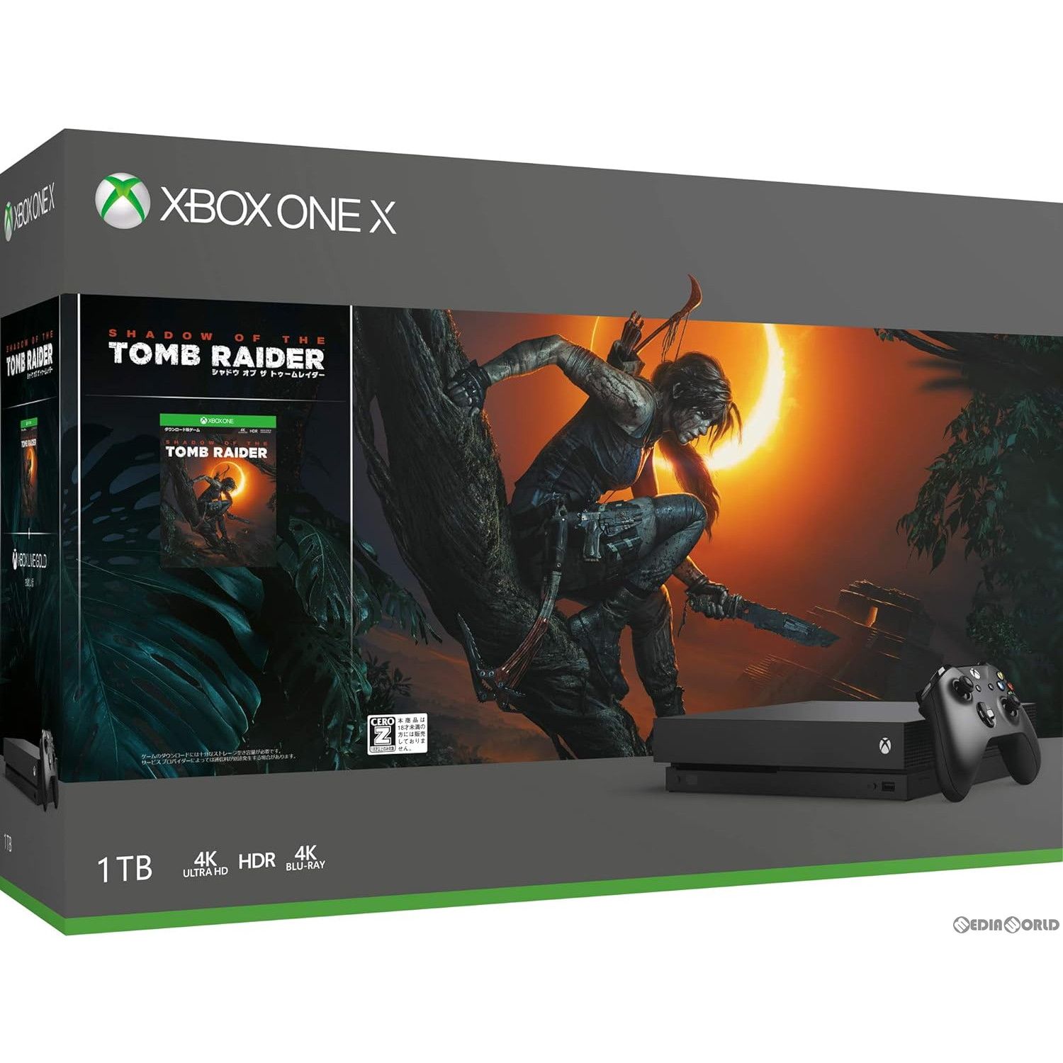 XBOX ONE X (GEARSダウンロードコード使用済み）本体 中古美品