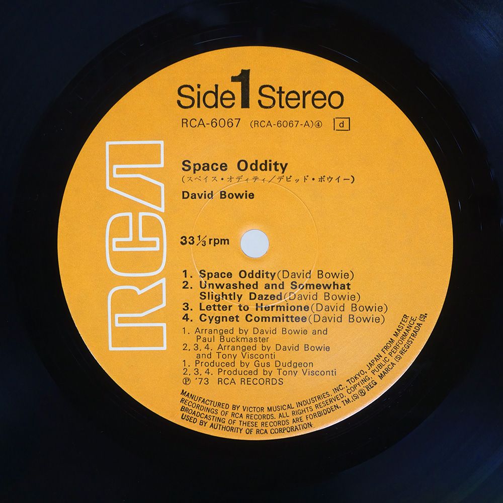 LP デビッド・ボウイー スペイス・オディディ RCA6067 RCA /00260 David Bowie – Space Oddity – Vinyl (LP, Album, Reissue