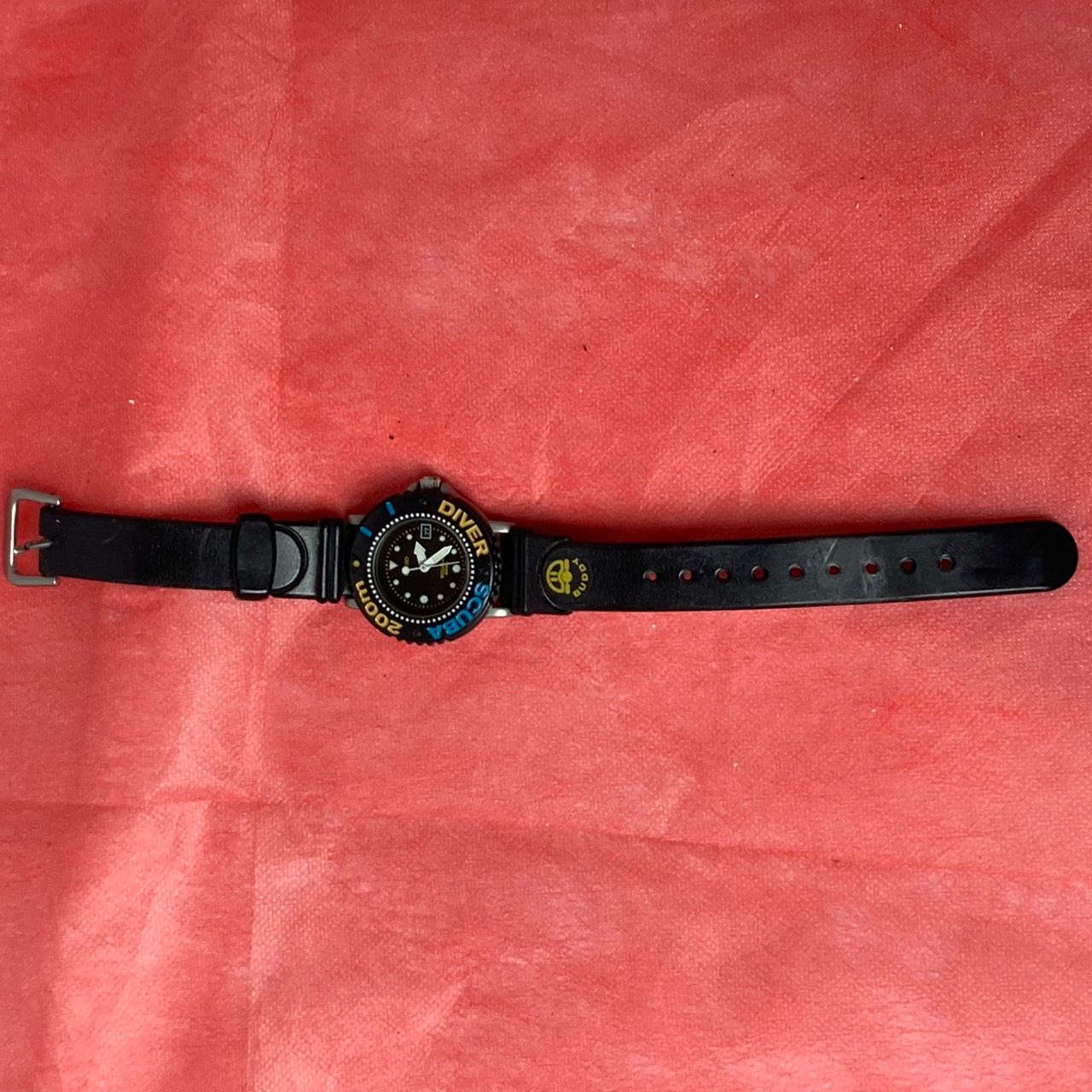 SEIKO】 クォーツ式腕時計 SCUBA ミニダイバー プラスチック製ベゼル