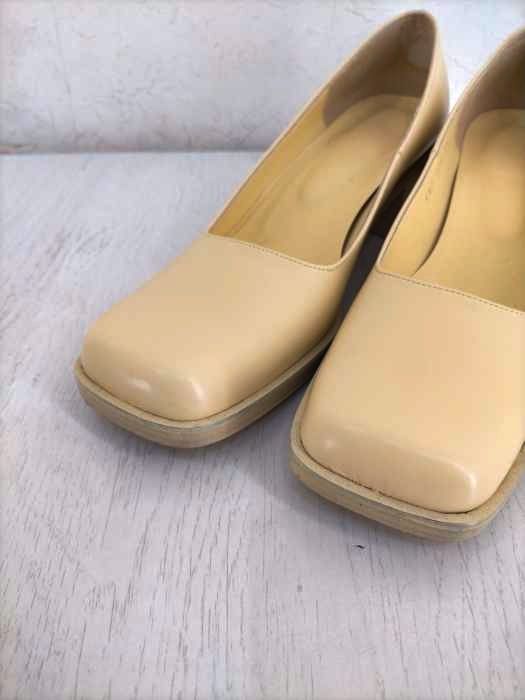 メゾンエウレカ MAISON EUREKA CHUNKY SQUARE TOE PUMPS ヒール