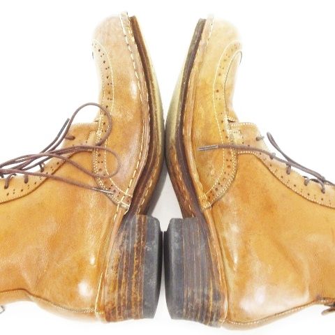 キョウジマルヤマ kyoji maruyama ミドルブーツ レザーブローグ