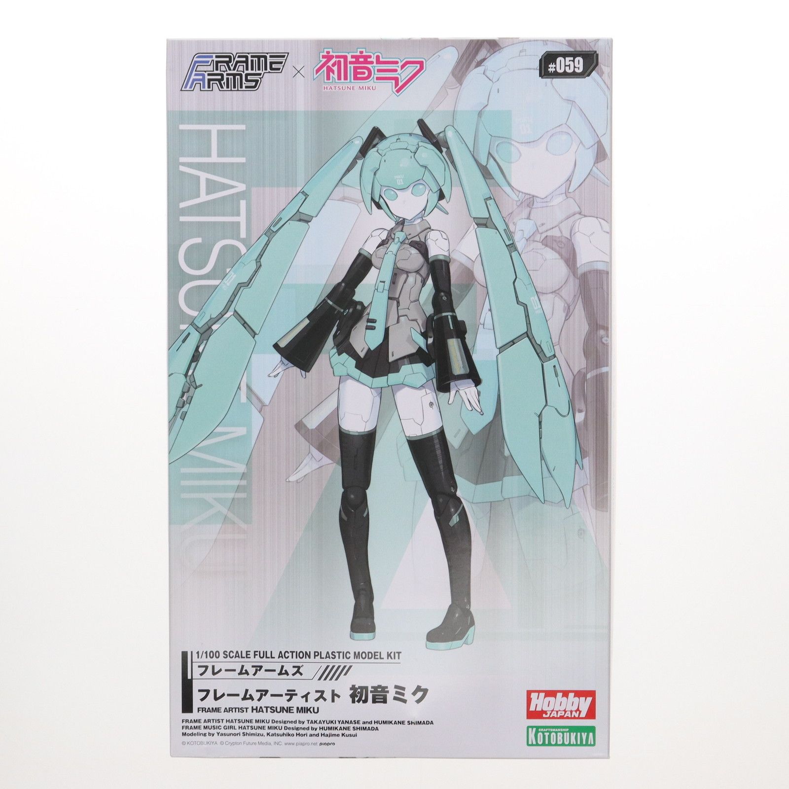 コトブキヤショップ 特典付属 フレームアームズ 1|100 フレームアーティスト 初音ミク VOCALOID ボーカロイド プラモデル FA129 コトブキヤ