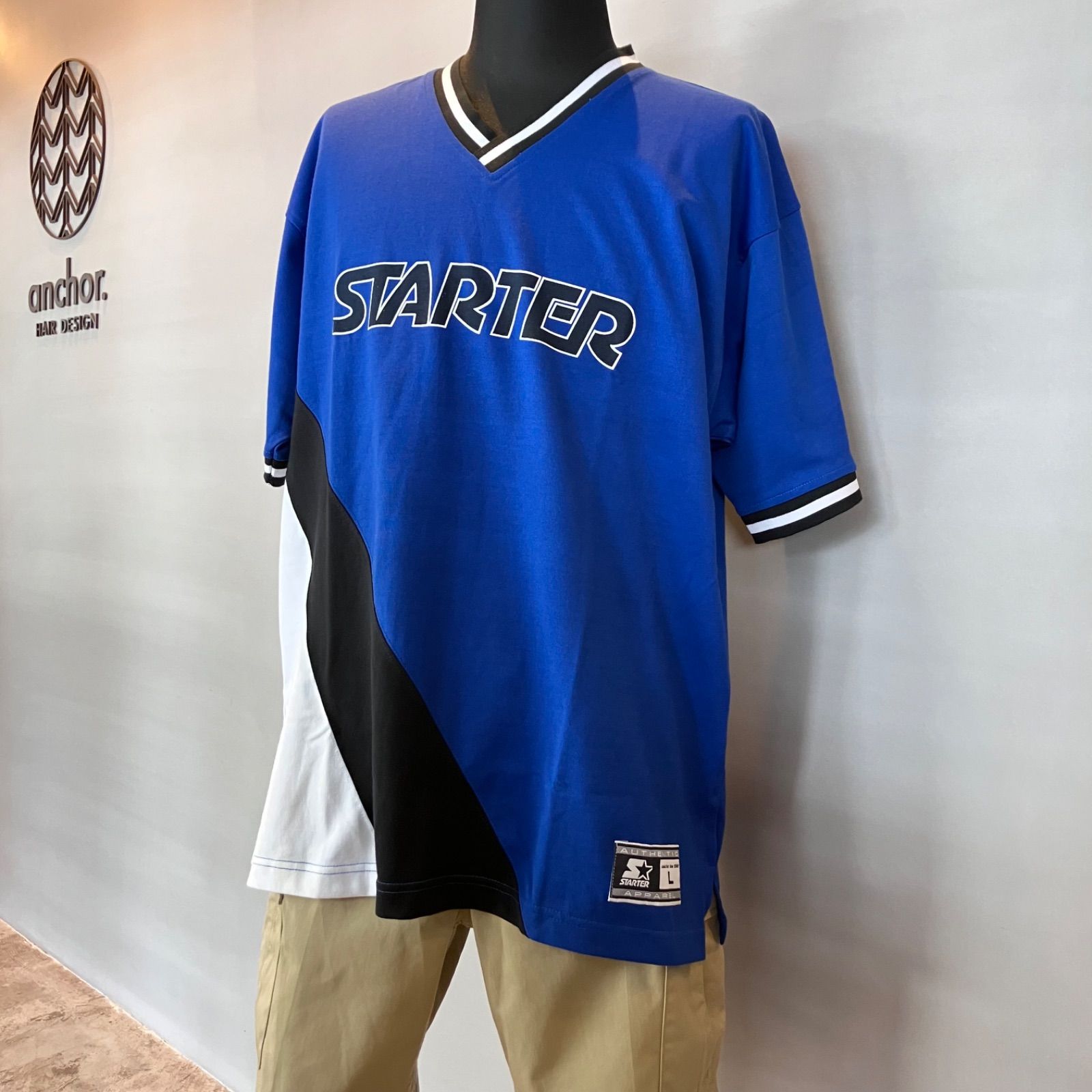 中古・古着通販STARTER (スターター) Vネックゲームシャツ 【 新品・未 