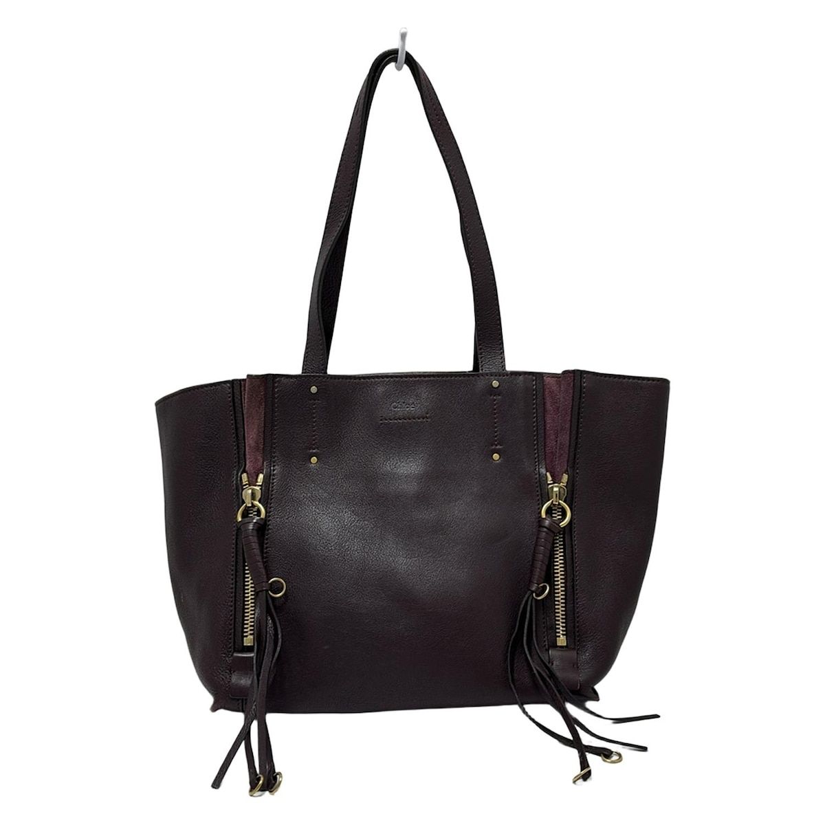 Chloe クロエ トートバッグ マイロ パープル レザー