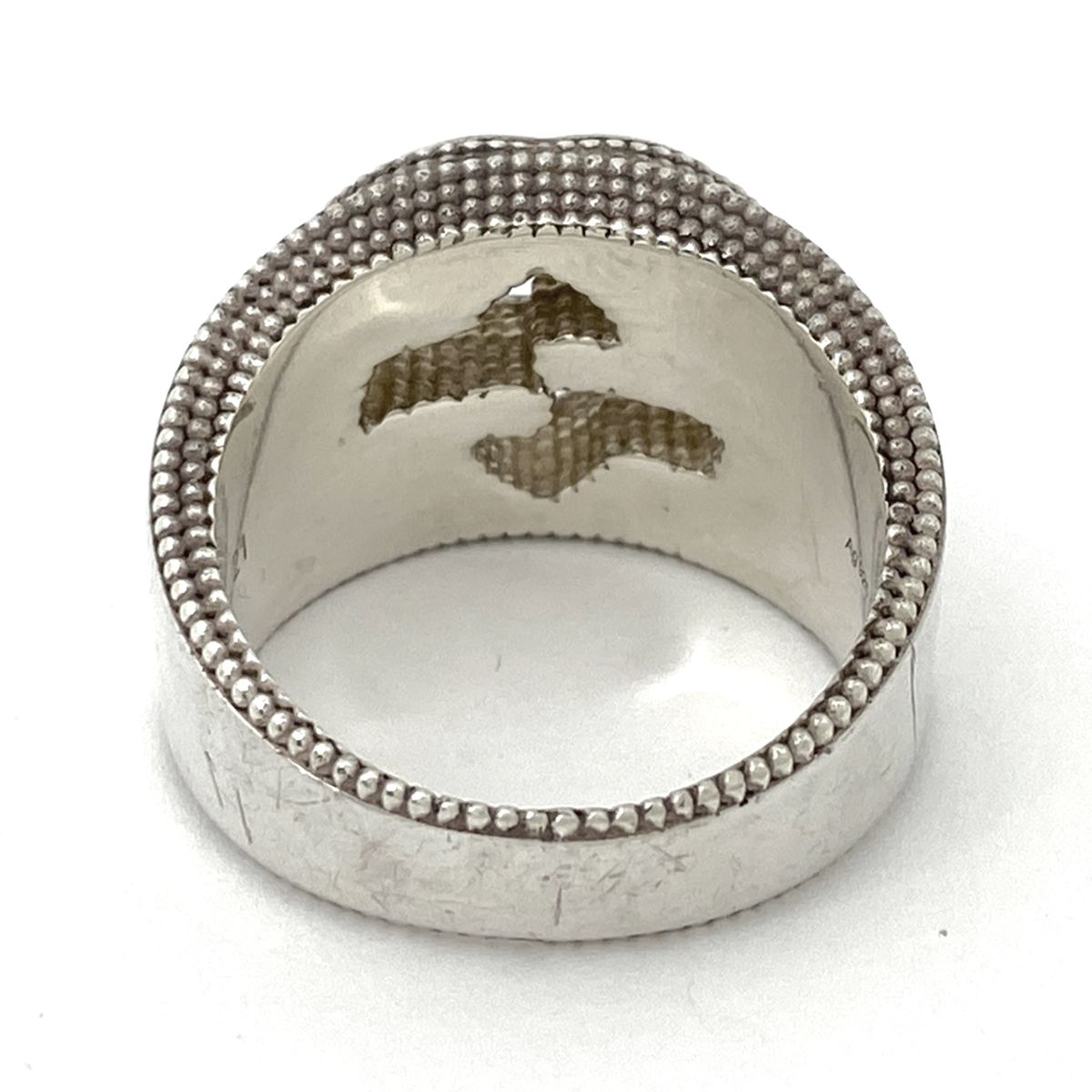 グッチ GUCCI インターロッキングG リング 指輪 リング シルバー925 シルバー メンズ WWW_SHINETEETH_COM