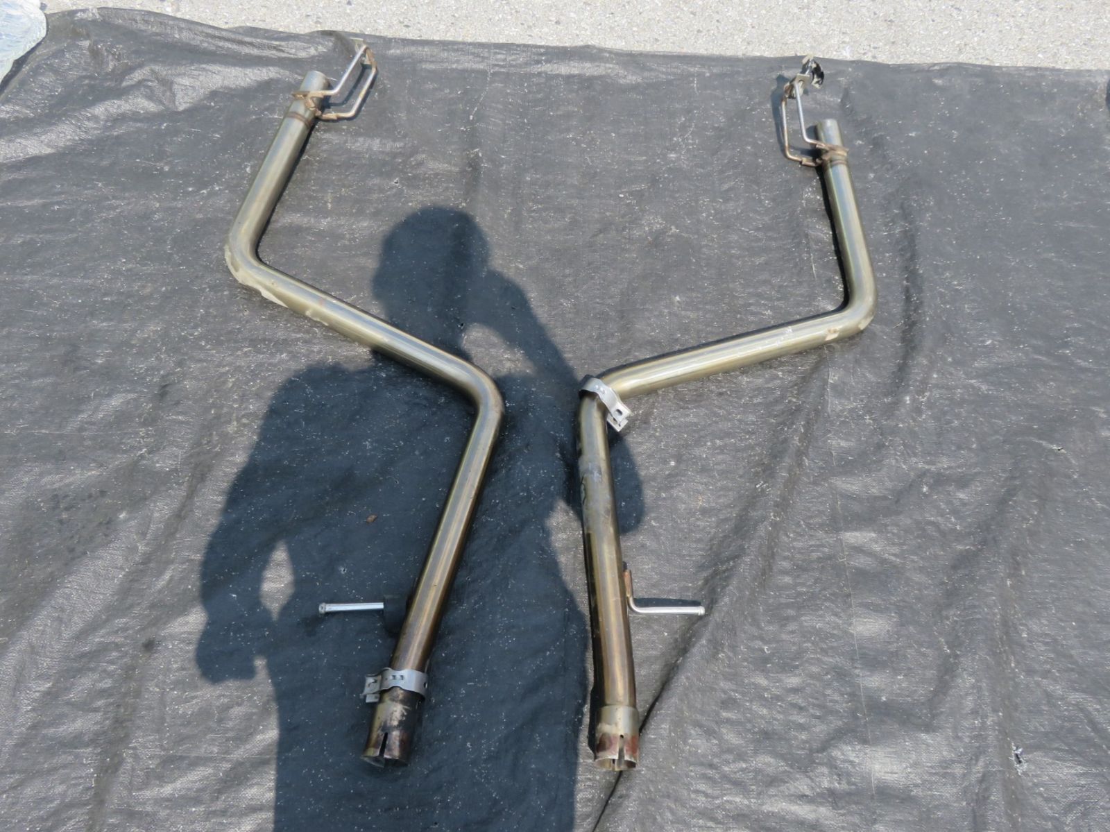 LA6418 トヨタ セルシオ UCF31 社外 リアマフラー ストレートマフラー リアピース 左右2本出し UCF30 擦り傷