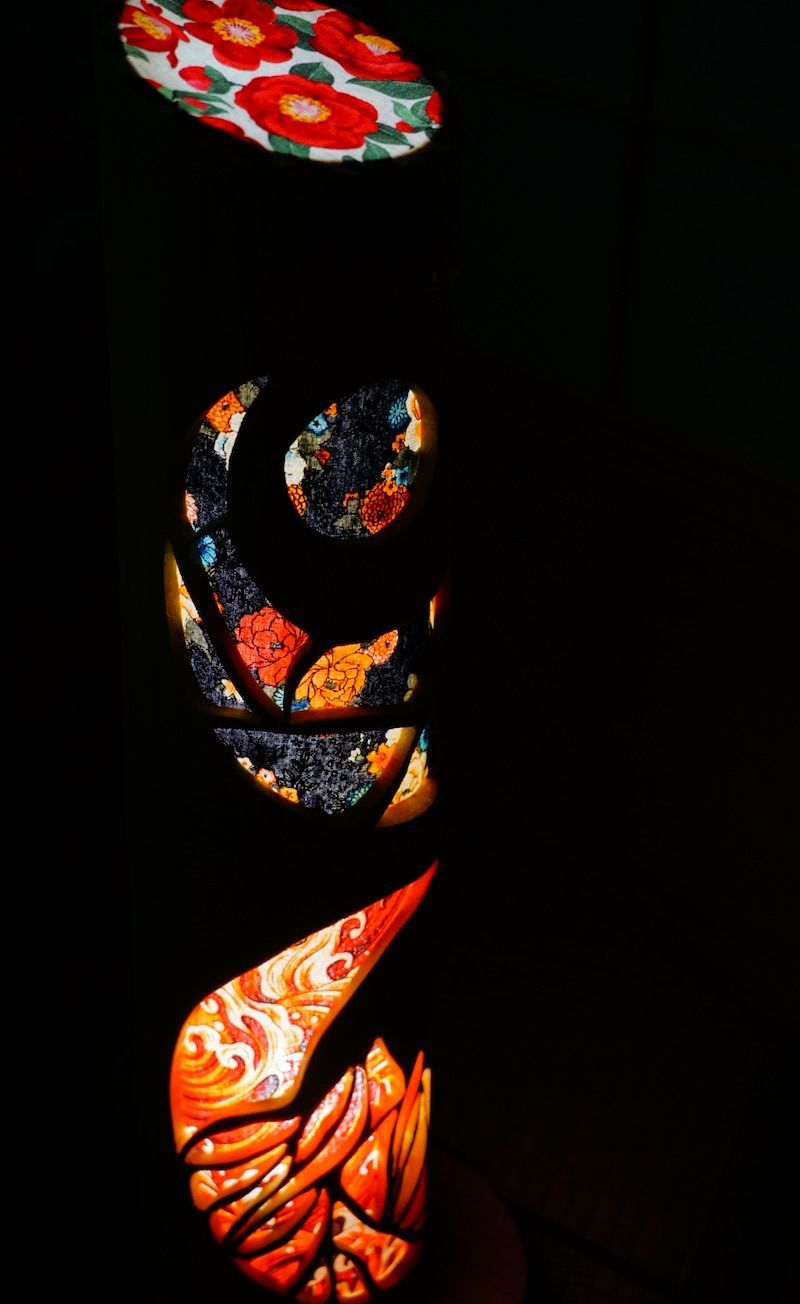 竹灯り・竹あかり・竹灯籠 ～～ 公式 癒しの灯り 華衣ライン☆三日月