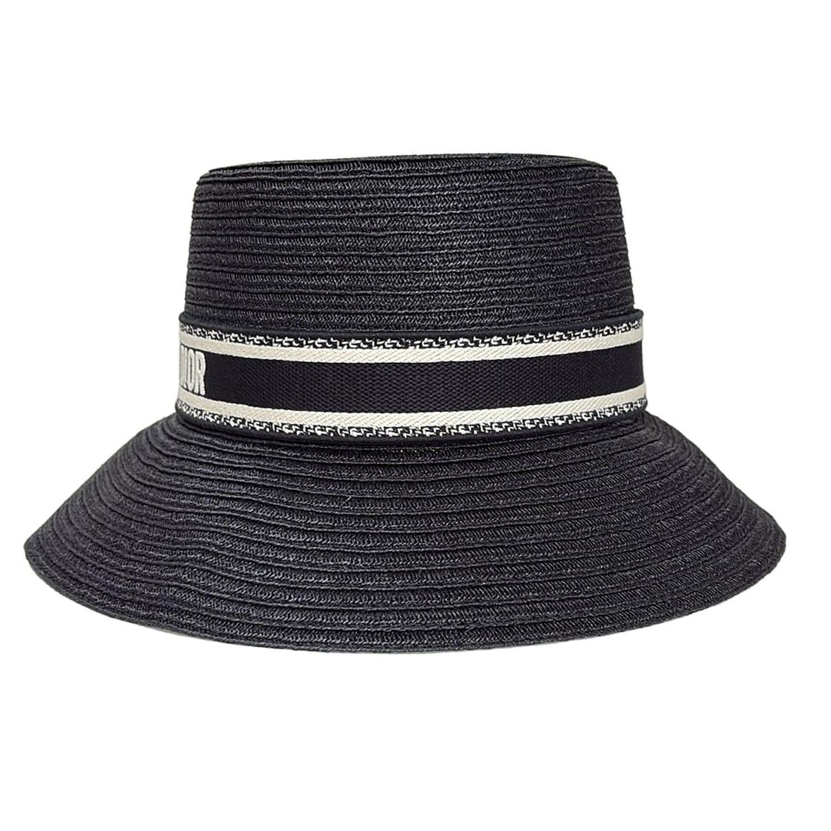 クリスチャンディオール ハット 34DBP923G153 ストロー 58 CHRISTIAN DIOR D-Bobby Large Brim Hat | Dior sun hat