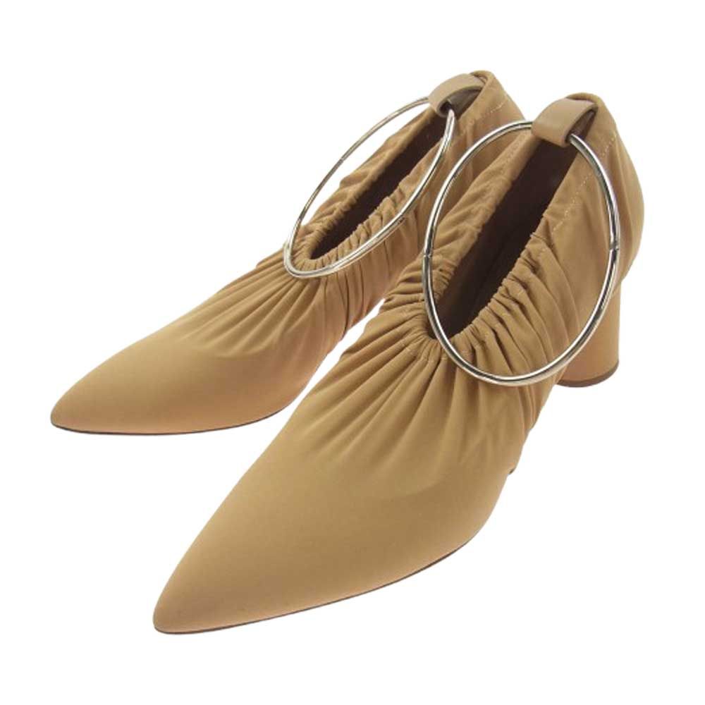 JIL SANDER ジルサンダー アンクレット ヒール パンプス ベージュ系 37