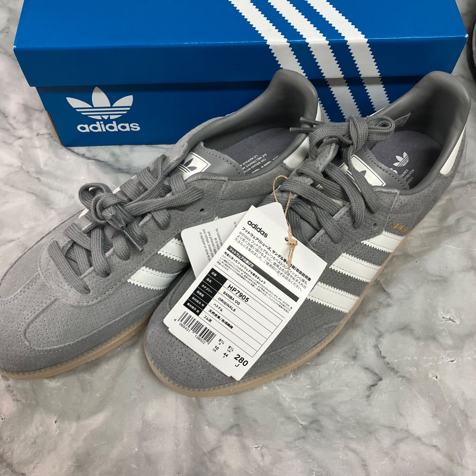 新品】adidas SAMBA OG サンバ グレー - メルカリ