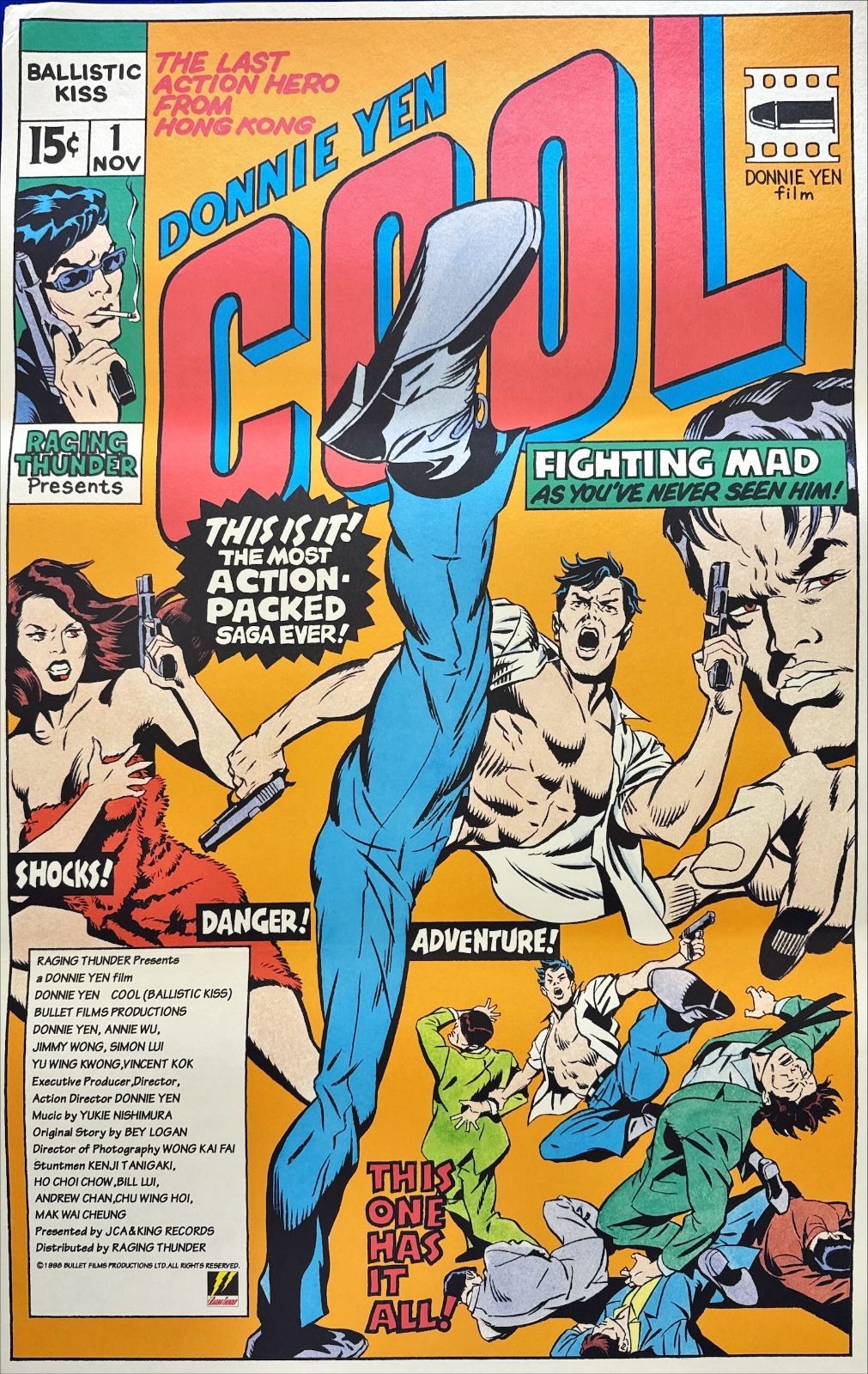 pq ドニー イェン COOL 映画オリジナルB2判ポスター pq05743