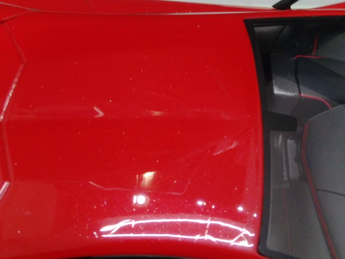 現状品 KYOSHO OUSIA 1/18 Lamborghini Aventador SV (Red) 京商