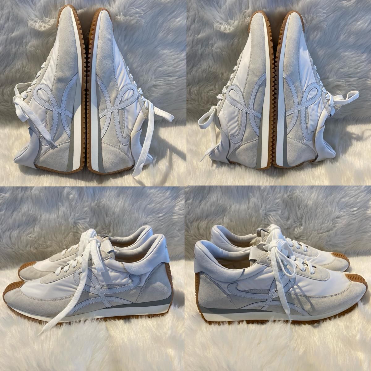 中古】 LOEWE （ロエベ） ﾌﾛｰﾗﾝﾅｰ ｽﾆｰｶｰ 43 JP28,5cm 靴/ﾒﾝｽﾞ