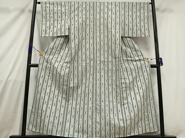 平和屋着物○上質な紬 十字絣 正絹 逸品 CAAV6680vf 平和屋着物○