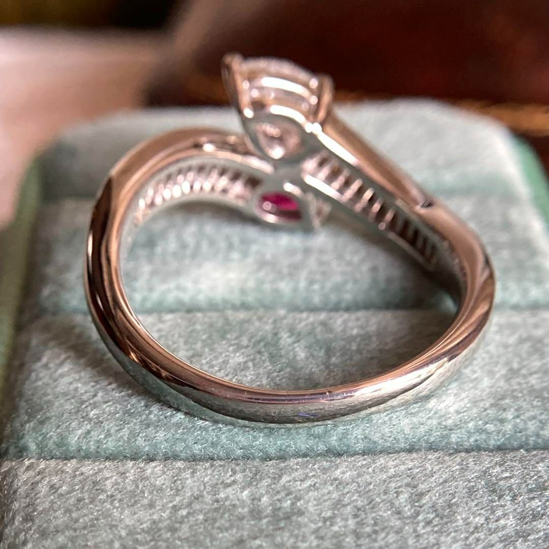 pt900 ビルマ産ピジョンブラットルビー 0.69ct ダイヤモンド 0.69ct リング 指輪 WWW_OLIVIERBERNSTEIN_COM