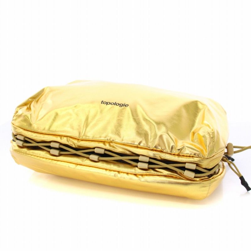 【新品未使用】topologie ボトルサコッシュ　ゴールド Bottle Sacoche Large ボトルサコッシュ ラージ / Gold / Bungee