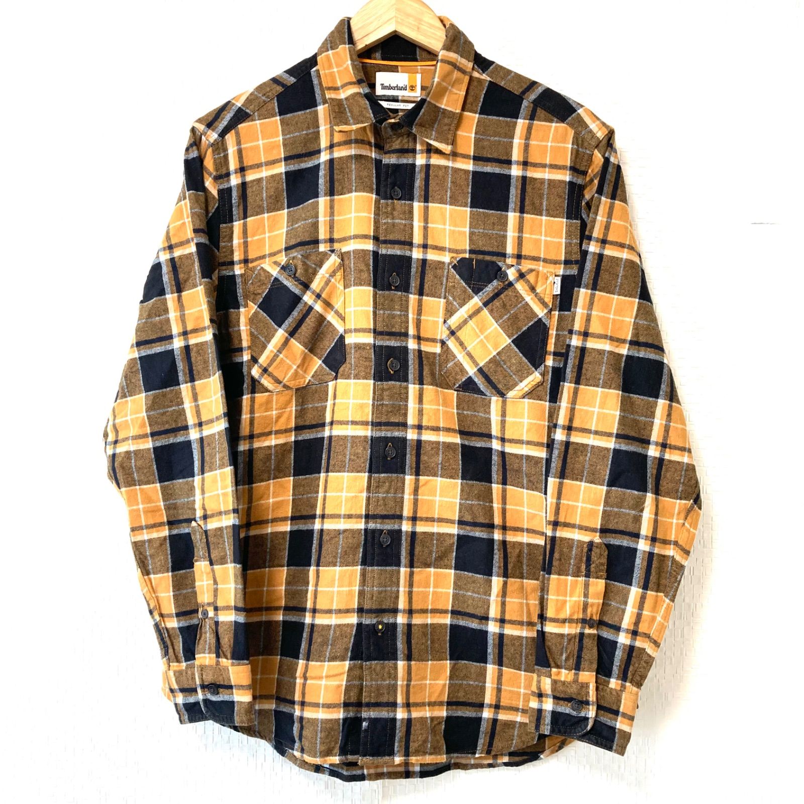 w^)b Timberland ティンバーランド チェック柄 長袖 シャツ ネルシャツ