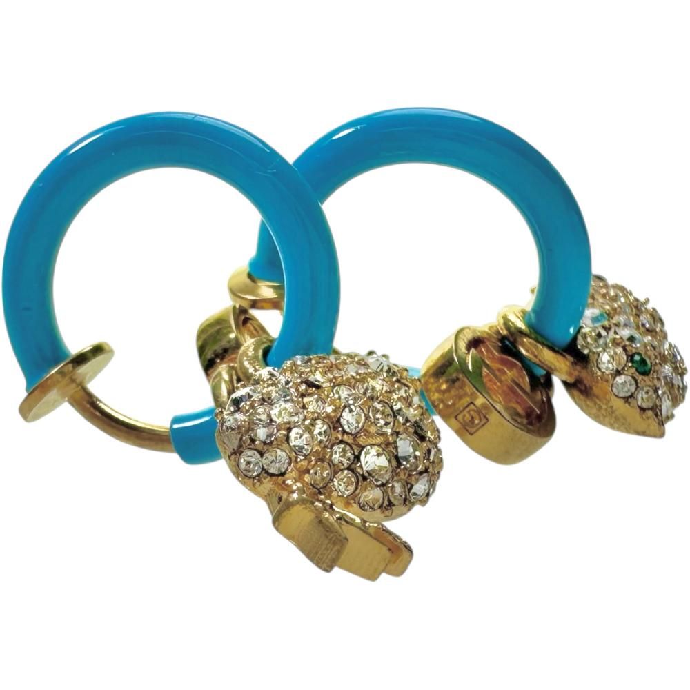 GUCCI/グッチ】インターロッキングG 鳥モチーフ イヤリング メタル/GP  