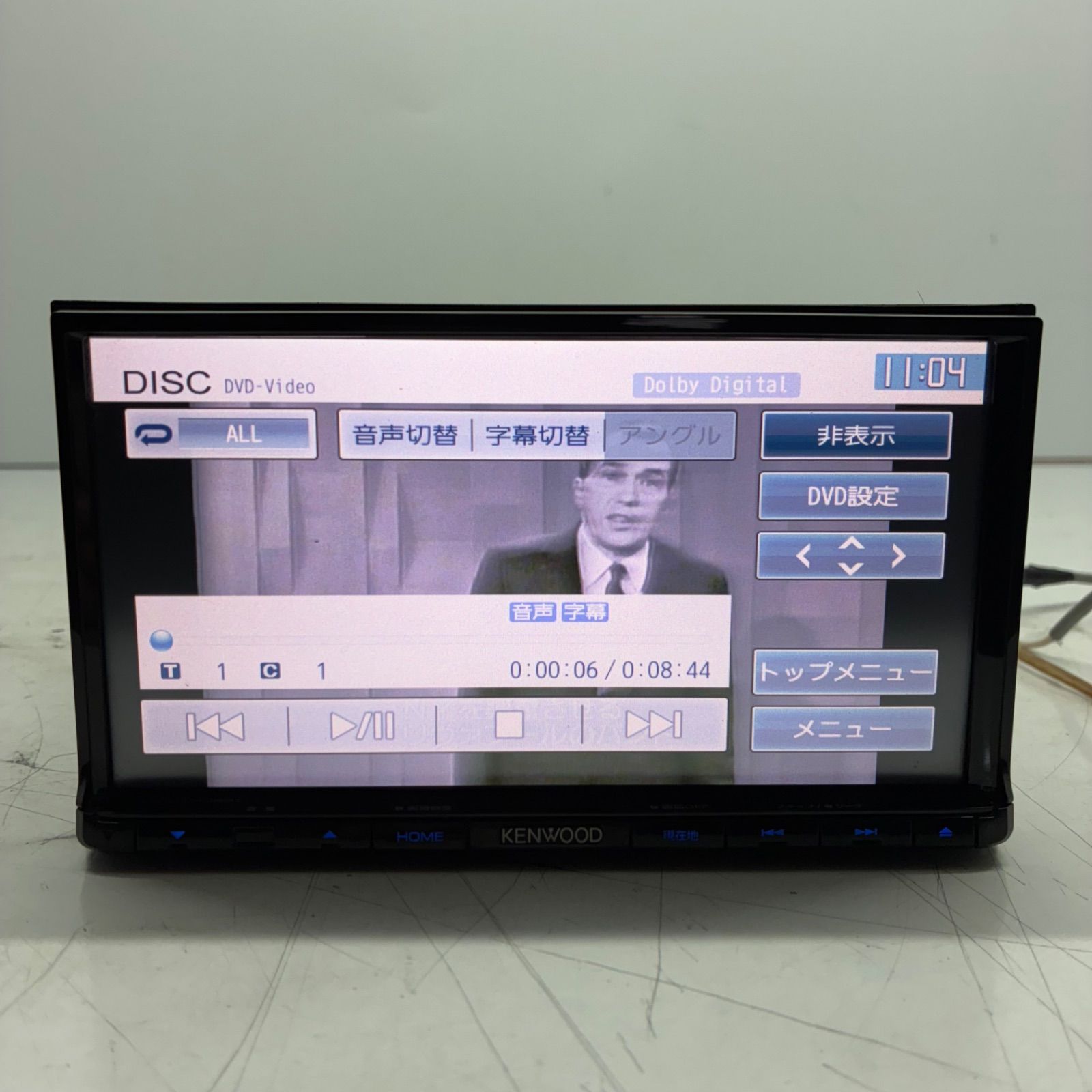 KENWOOD ケンウッド MDV-D402BT 彩速ナビ カーナビ オーディオ Bluetooth USB SD CD DVD ワンセグチューナー 地図データ 2014年 P71440