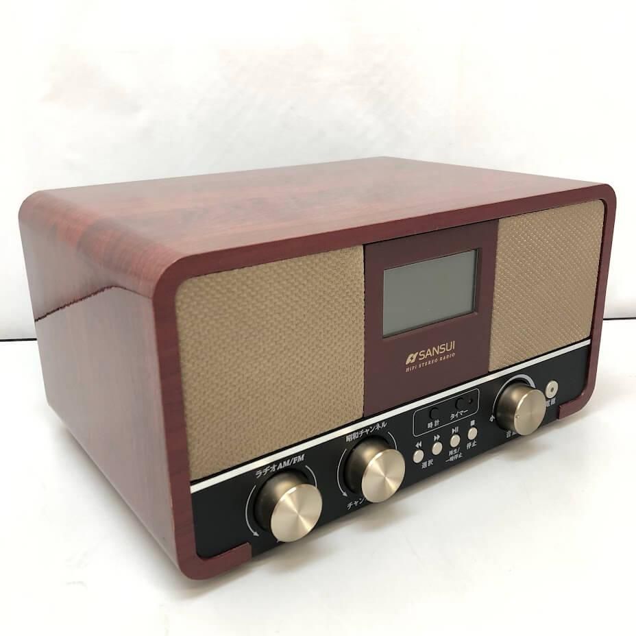 ss6680 【中古】 サンスイ 昭和ラヂオ SUR-1 FM/AM 2バンド 取扱説明書付き ドウシシャ SANSUI ホームラジオ  NHKに残る貴重音源収録 木製 電池駆動可 レトロ ダイヤル インテリア 昭和ラジオ 中古 - メルカリ