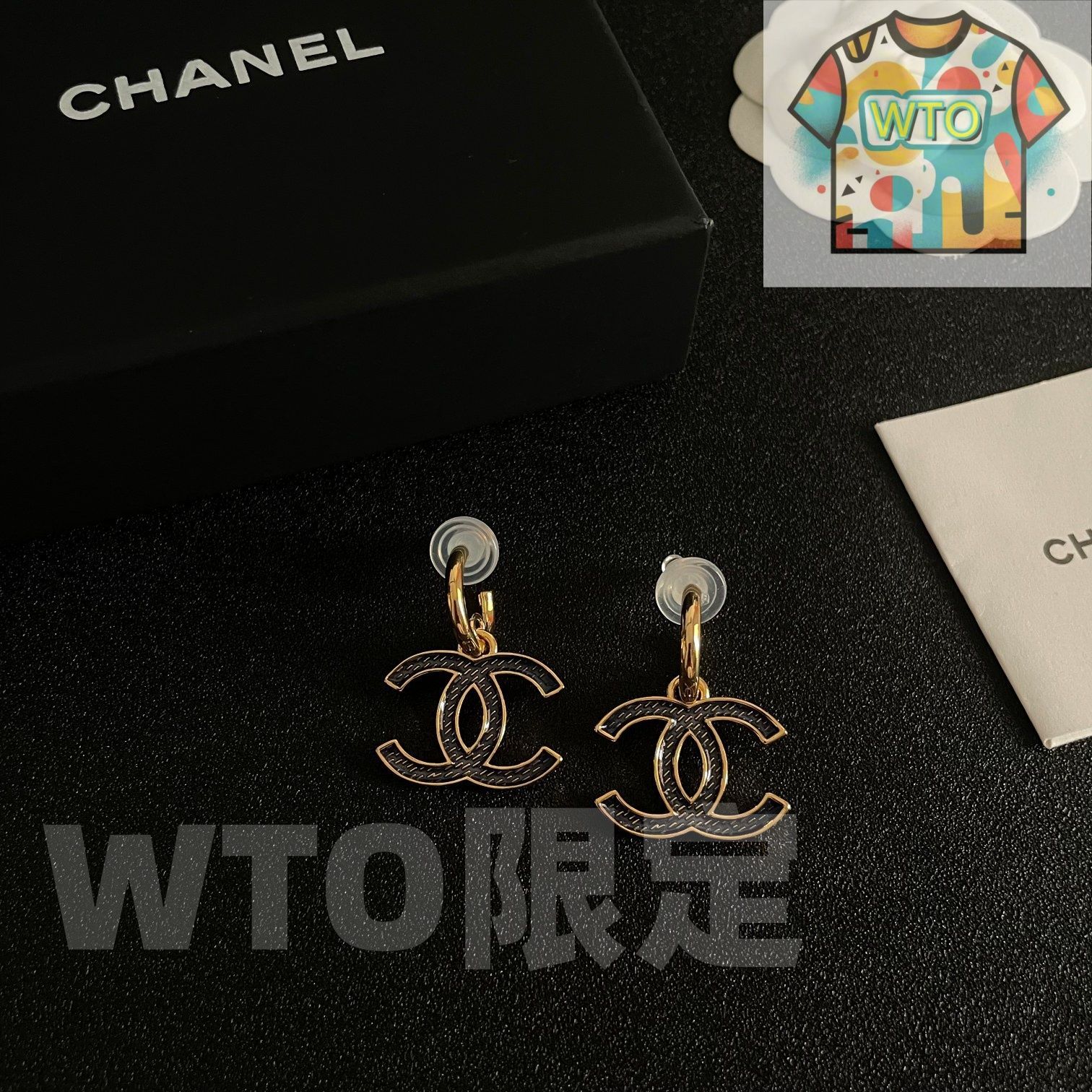 今日WTO】Chanel ヴィンテージ アルファベットピアス 送料無料