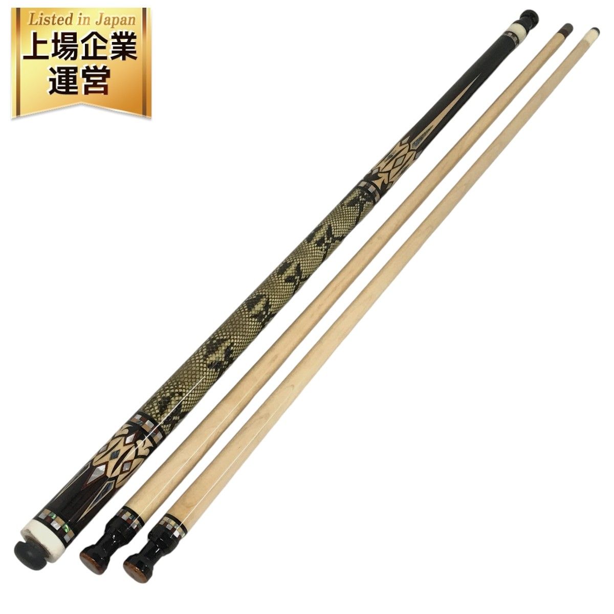 詳細不明 ビリヤードキュー ビリヤード キュー メーカー不明 全長146cm