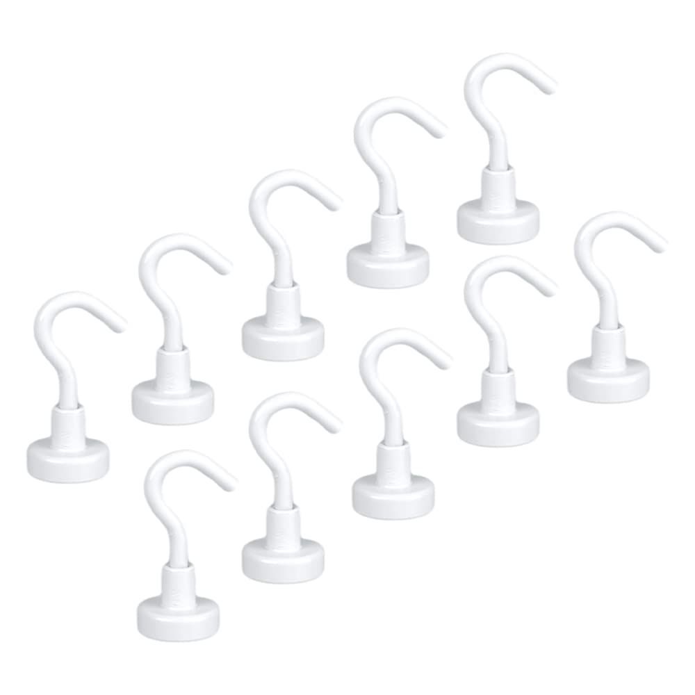 Size:16MM10個入-ホワイト MAGHUNT【10個入】マグネットフック 磁石フック 強力 直径16MM 垂直耐荷重6KG キッチン収納 オフィス/キッチン/浴室/室外/壁掛け用 ホワイト