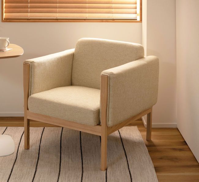 ファブリック１人掛けソファー アームレスト 北欧風チェア 椅子（342） ファブリック1人掛けソファー アームレスト 北欧風チェア 椅子