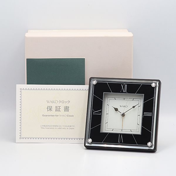 和光 置き時計 新品未使用 ブルー ガラス WAKO 箱付き｜Yahoo